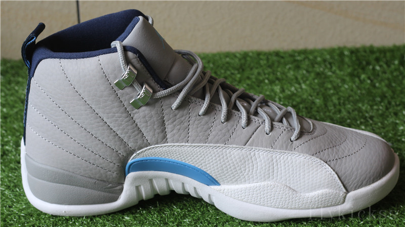 Authenitc Air Jordan 12 Retro Wolf Grey UNC